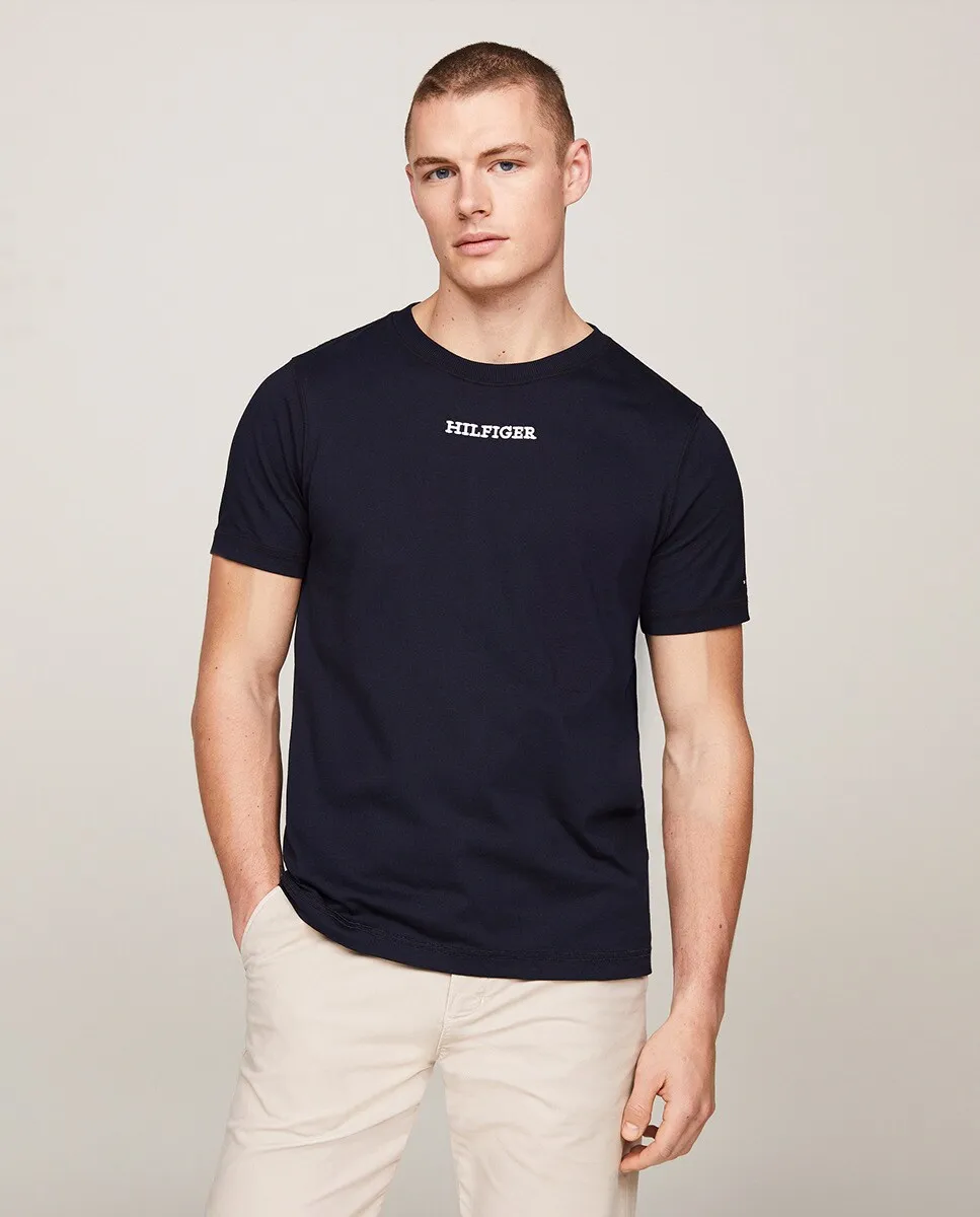 

Мужская футболка стандартного кроя с короткими рукавами Tommy Hilfiger, темно-синий