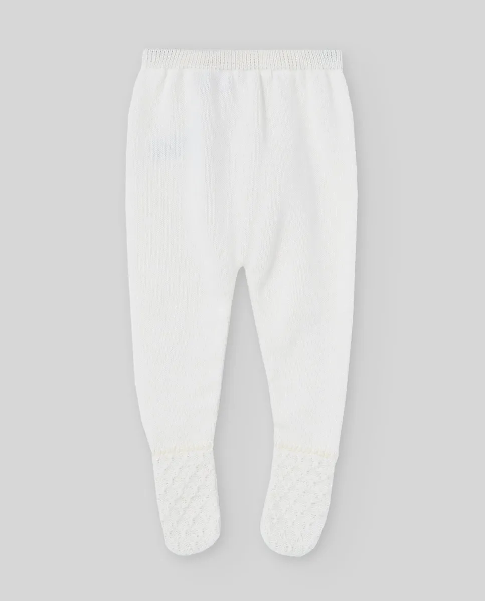 

Нагрудник из хлопка и кашемира для младенцев коллекции Pony PAZ Rodríguez, белый