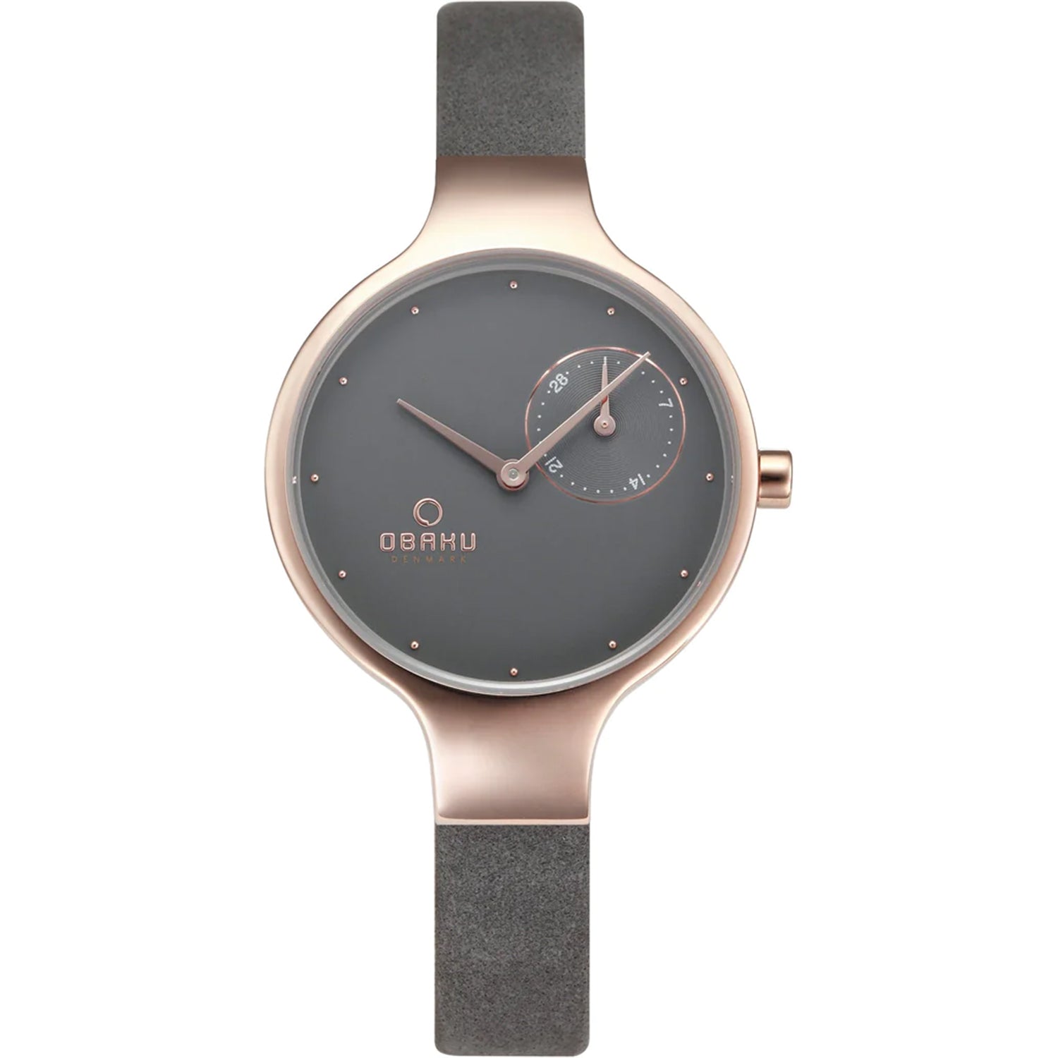 

Женские часы Obaku Vand с серым циферблатом, серый