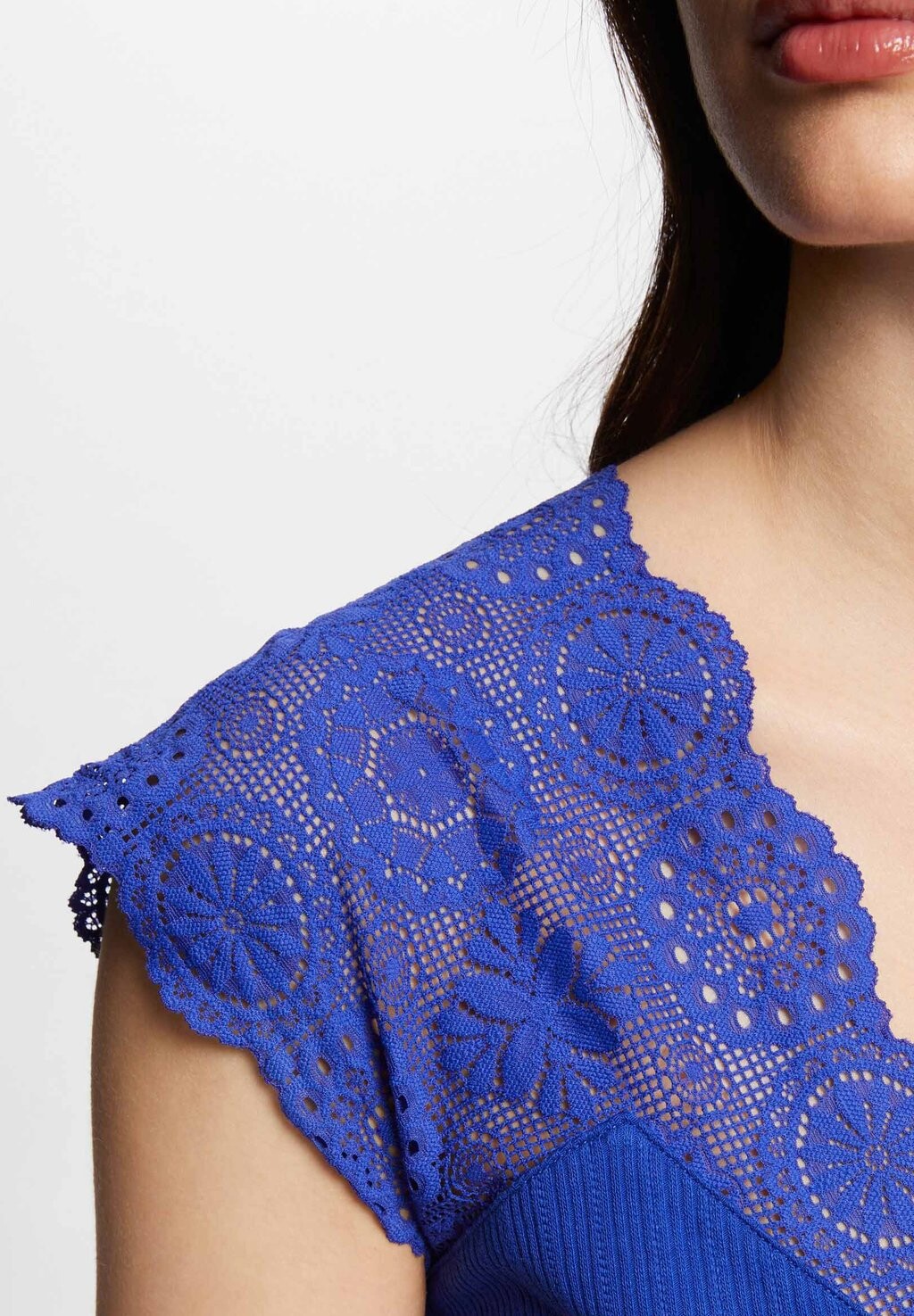 

Принт на футболке SHORT-SLEEVED Morgan, синий металлик