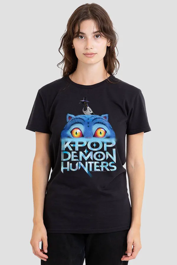 

Футболка с логотипом kpop «demon hunters», «дерпи, тигр, тонущий тигр» Netflix, Black, Черный, Футболка с логотипом kpop «demon hunters», «дерпи, тигр, тонущий тигр» Netflix, Black