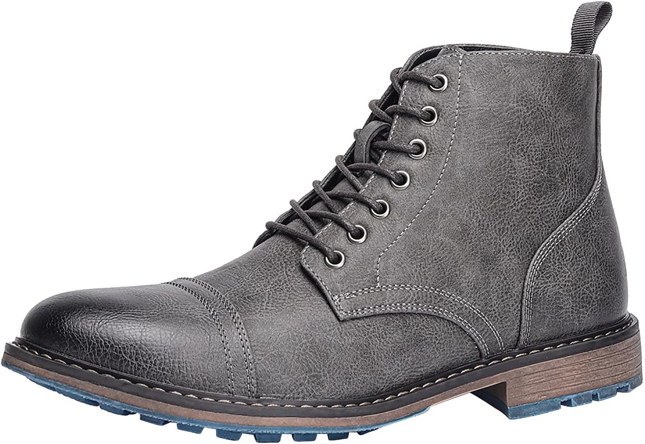 

Мужские ботинки Santimon Oxford, повседневные кожаные ботинки Chelsea, модные формальные ботинки-челси для смокинга и на щиколотку, серый