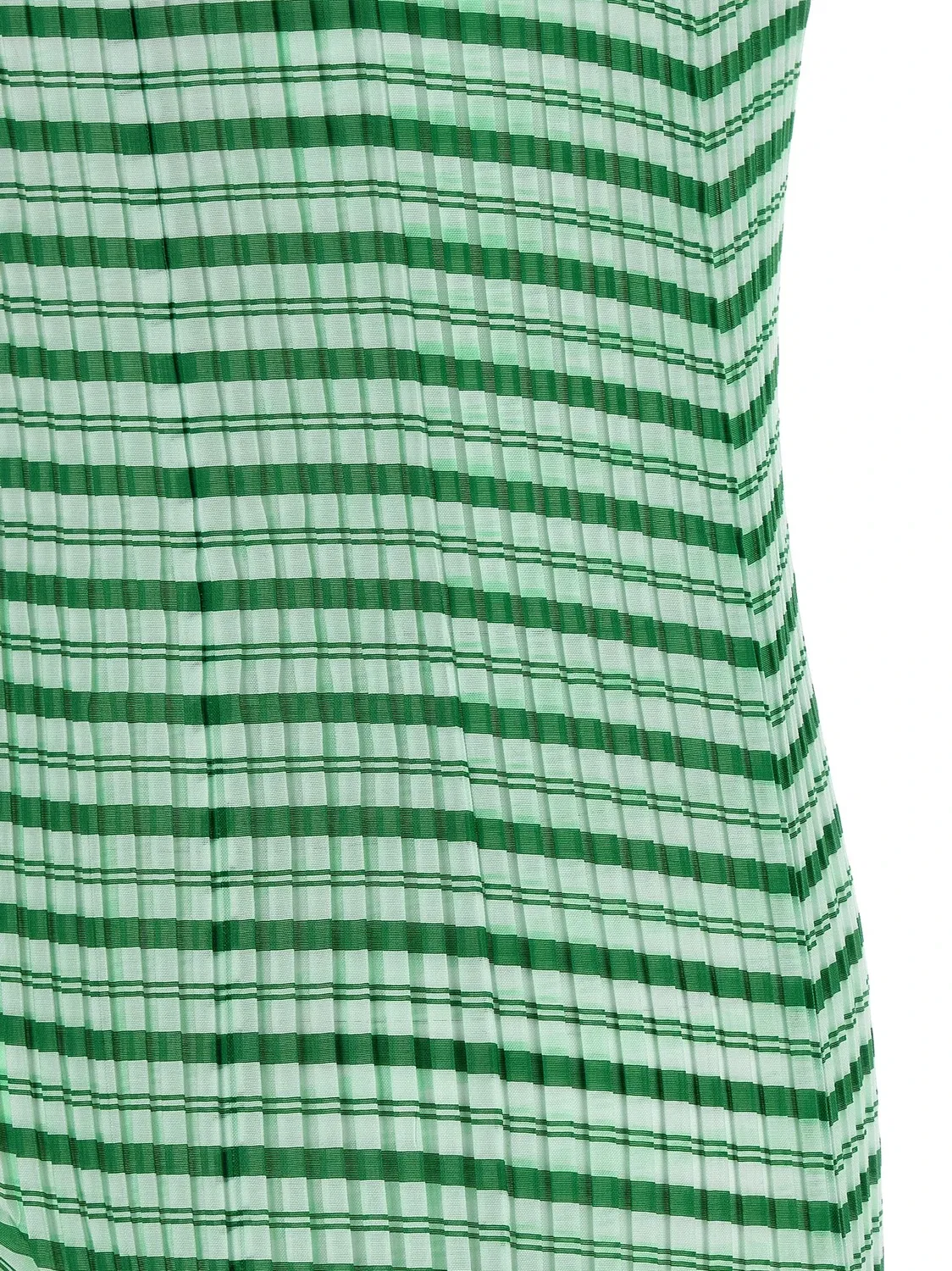 Платье «Generic Stripes (Machine Pleats)» Issey Miyake, зеленый — фото 4