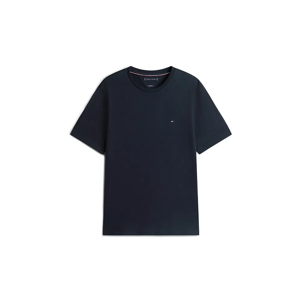 Мужская однотонная футболка Seasonal Solid, небесно-голубая, от Tommy Hilfiger — фото 2