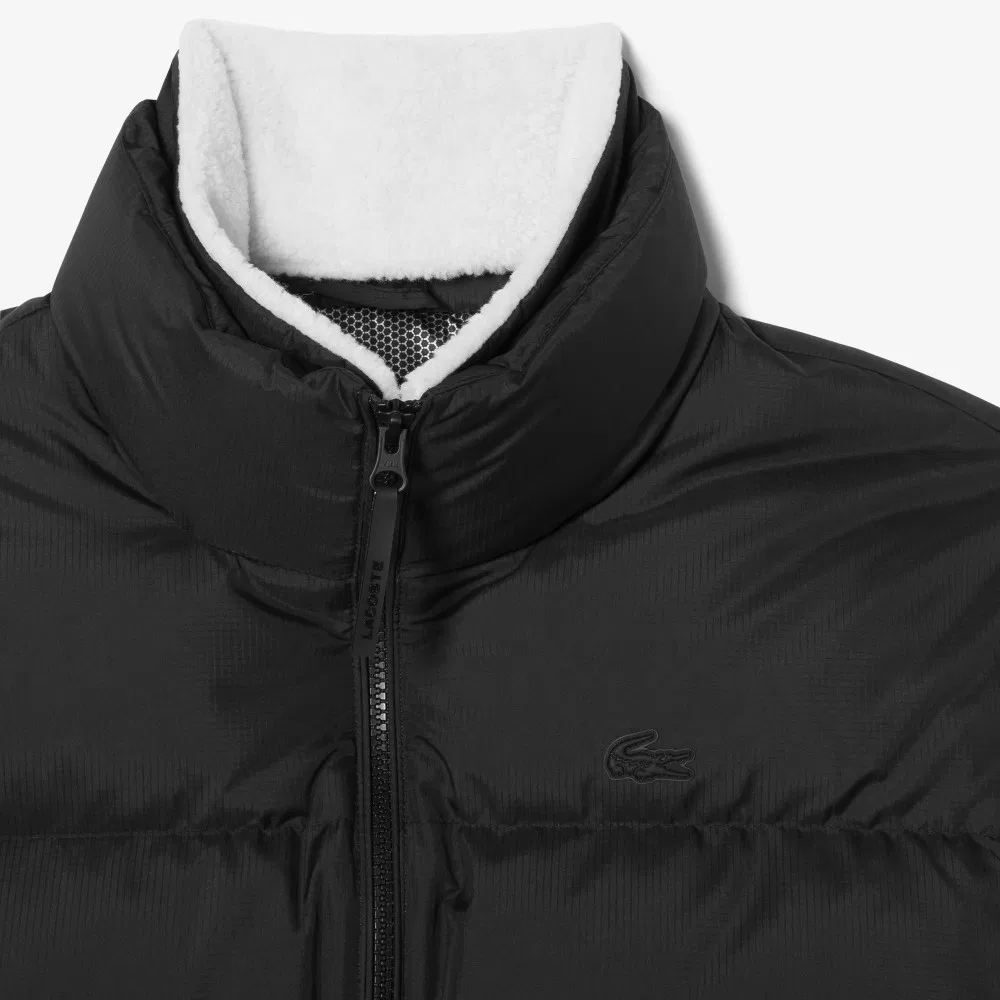 Пуховик Lacoste Укороченный, Чёрный — фото 4