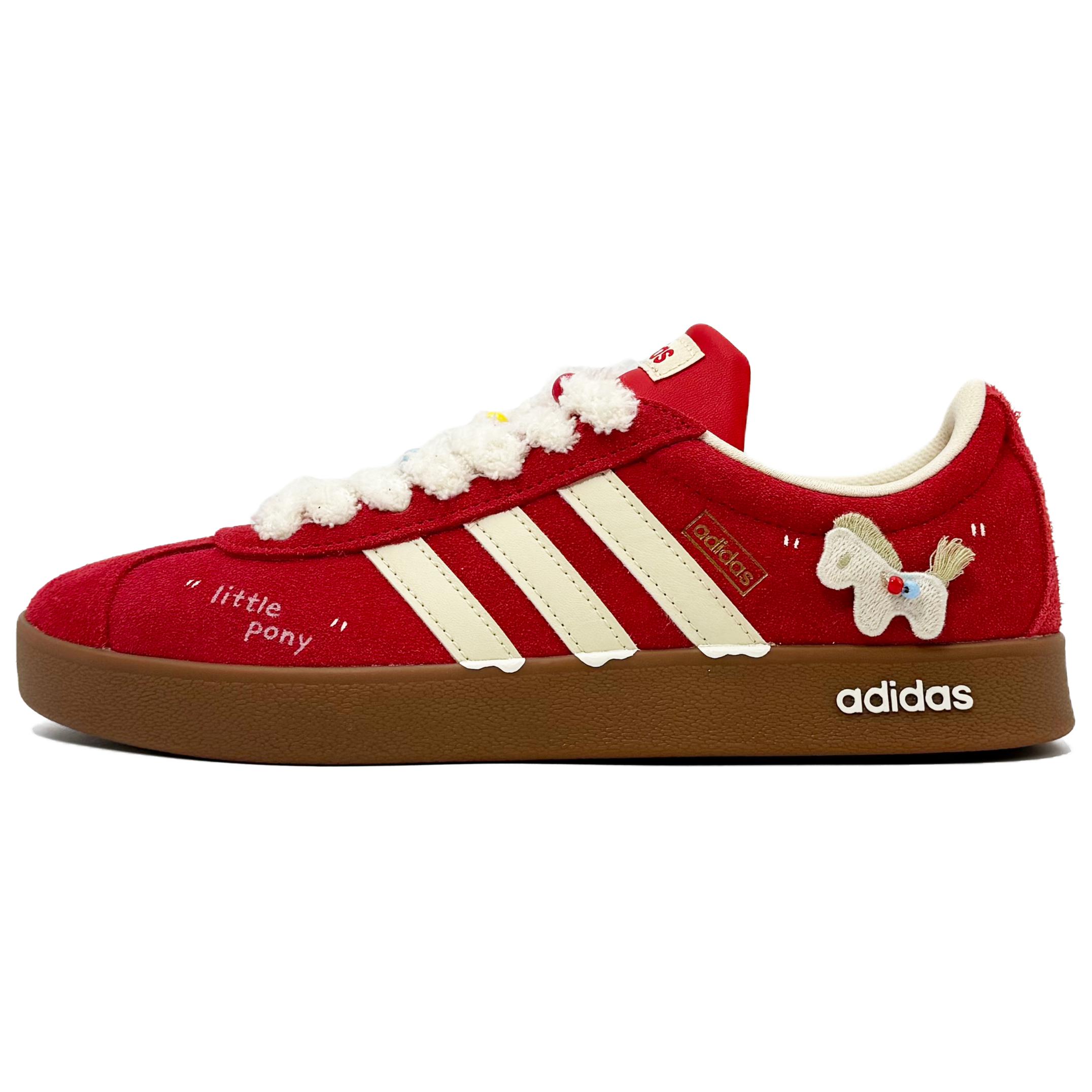 

Adidas Vl Court Classic Low top Skateboard Shoes Unisex Китайский красный