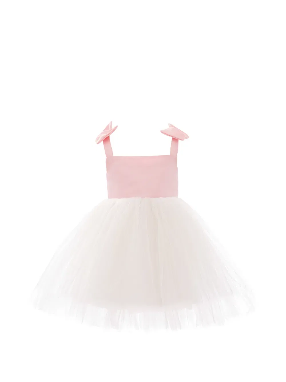 Платье из тюля с бантом Mimi Tutu, белый