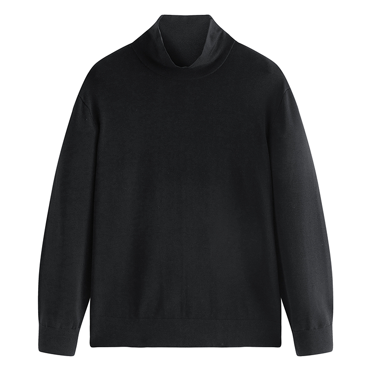 

PEACEBIRD MEN Свитер мужской Black 1 водолазка умеренный базовый слой