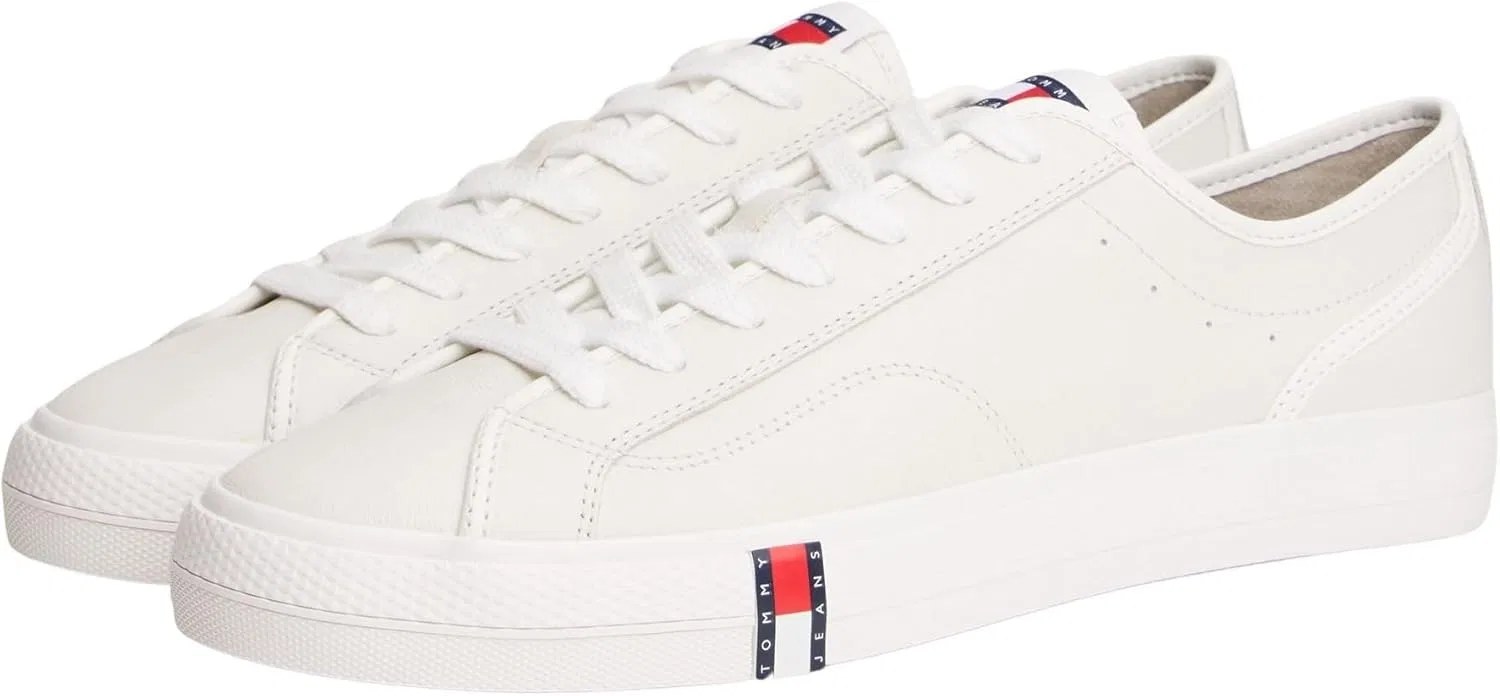 Мужские кроссовки Tommy Jeans Archive Vulc. Y2k с длинными шнурками Em0em01676, низкие, White Ecru — фото 3