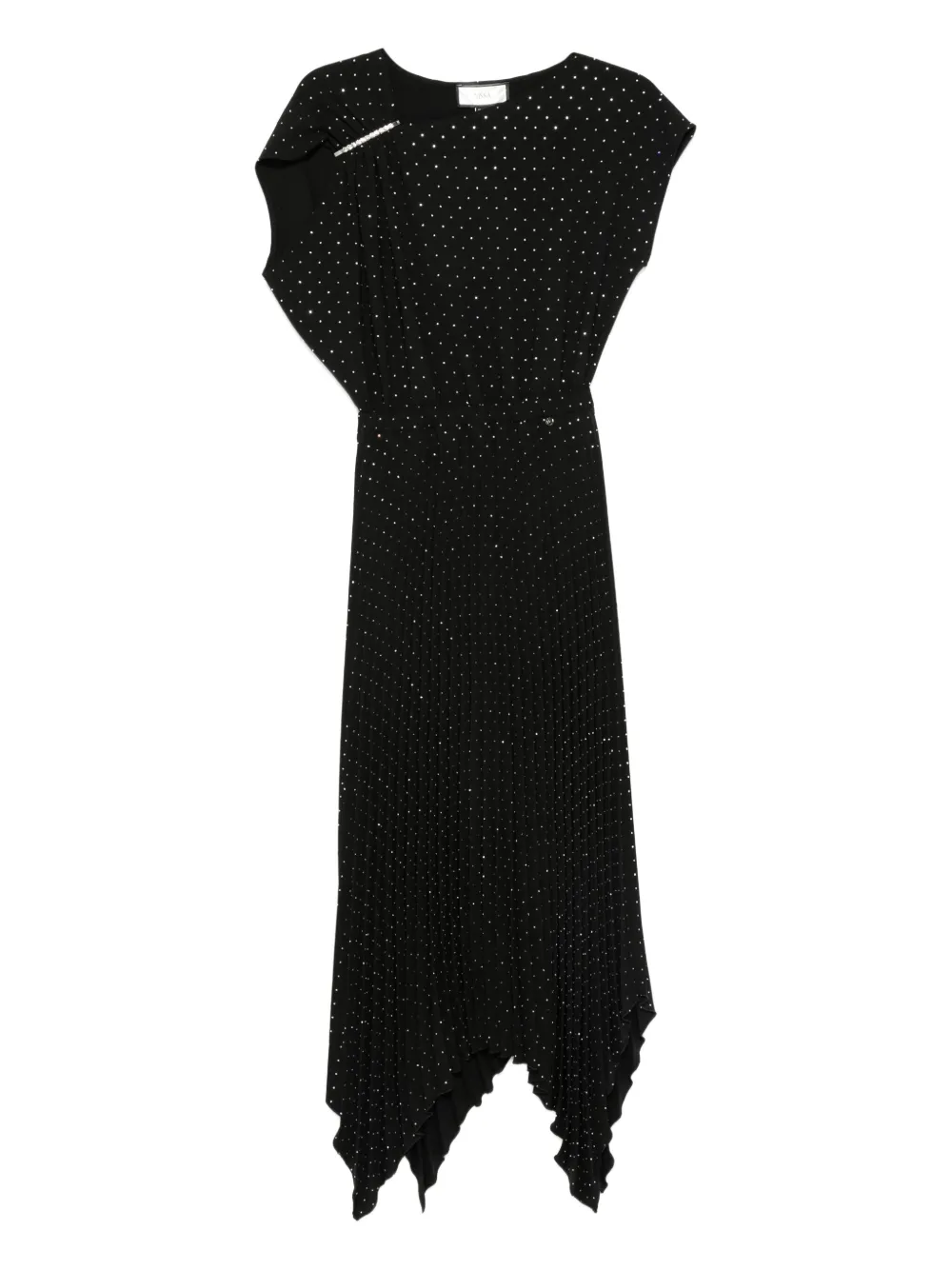 

Декорированное платье миди асимметричного кроя Nissa, черный