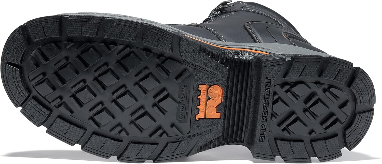 Timberland PRO мужские ботинки Stockdale 6 дюймов с защитным носком Alloy и противоскользящей подошвой Gripmax, Black Raptek-2024 New — фото 4