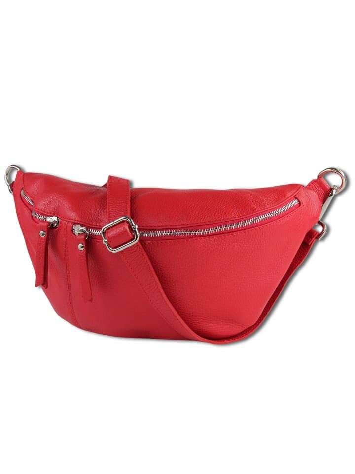 

Наплечная сумка Toscanto Gürteltasche Leder rot ca. 37cm