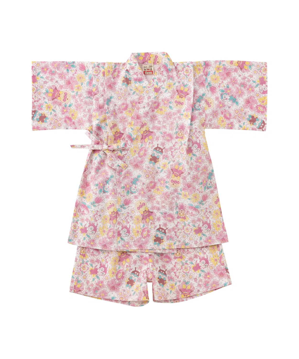 Детское кимоно с цветочным принтом Anpanman Kids Collection, розовый — фото 3