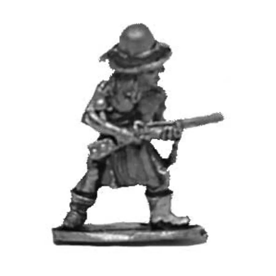 

Индеец стоит с винтовкой, Desperado Miniatures (28mm)