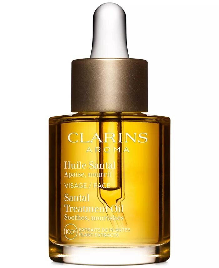 

Успокаивающее и увлажняющее масло для ухода за лицом Santal Clarins