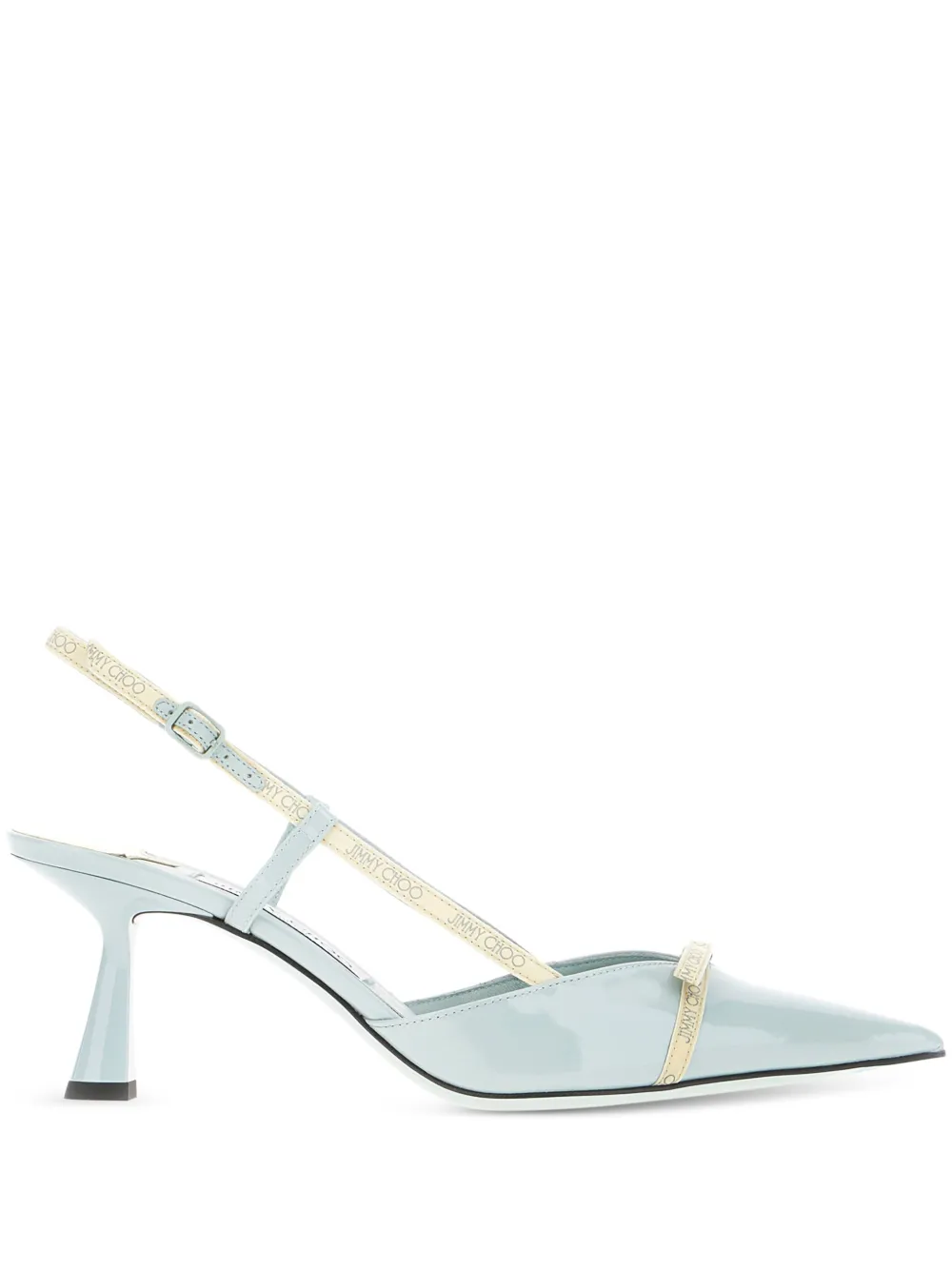 Туфли Camila 65 с заостренным носком и ремешком на пятке JIMMY CHOO, зеленый