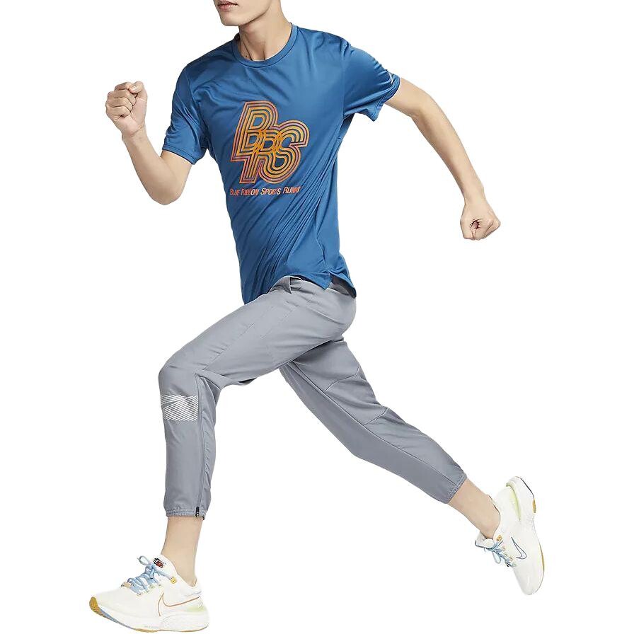 Футболка Dri-Fit Rise 365 мужская синяя Nike, синий — фото 3