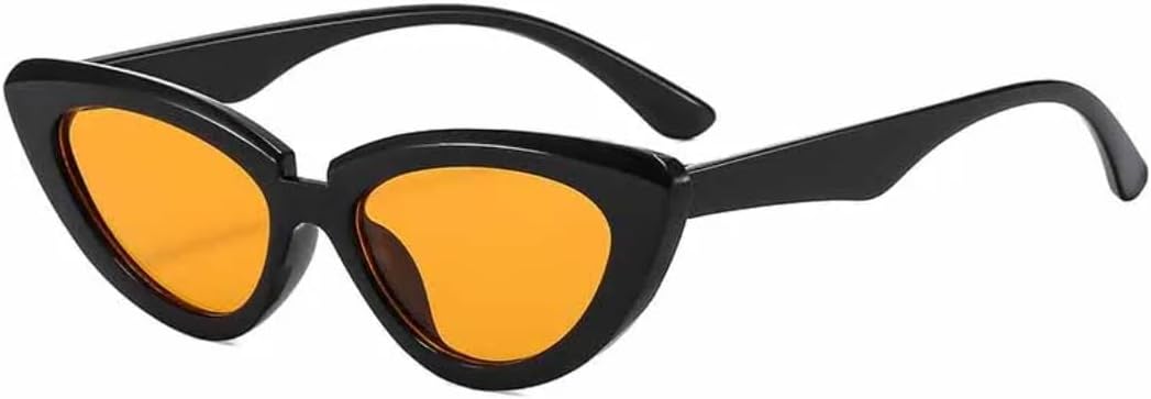 

Винтажные женские солнцезащитные очки «кошачий глаз», роскошные мужские очки для активного отдыха, поездок и путешествий, с защитой от УФ-излучения UV400 TVTBBVV, Black Yellow