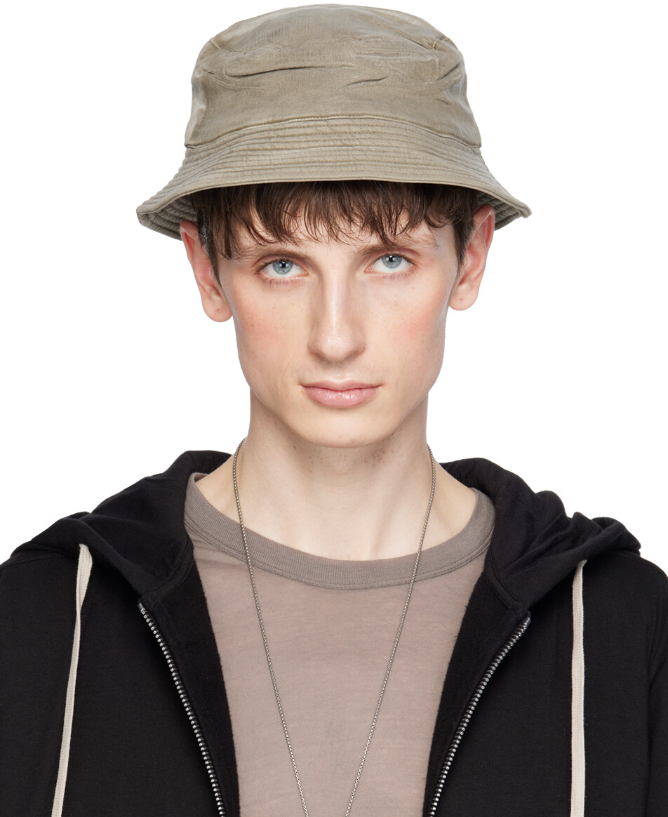 

Кремового цвета Панама Gilligan с узкими полями Rick Owens Drkshdw