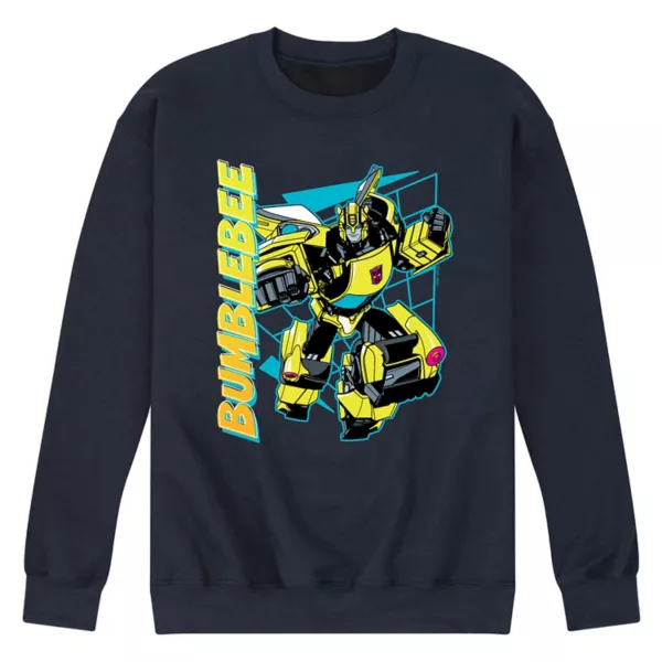 

Мужская флисовая толстовка "Bumblebee" в стиле Transformers с полутоновым принтом Licensed Character, синий