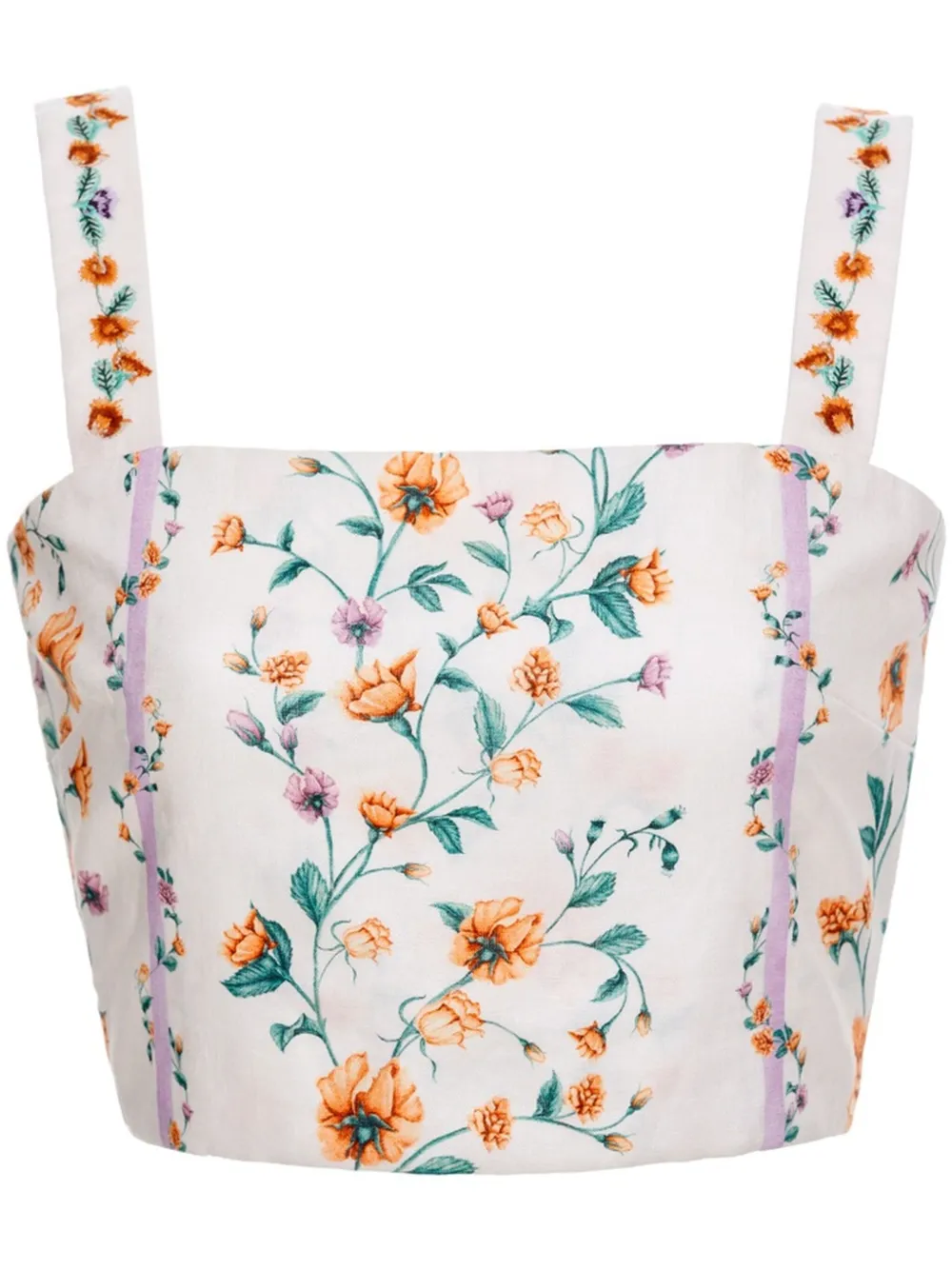 

Укороченный топ Luciana Chineses AGUA BY AGUA BENDITA, белый