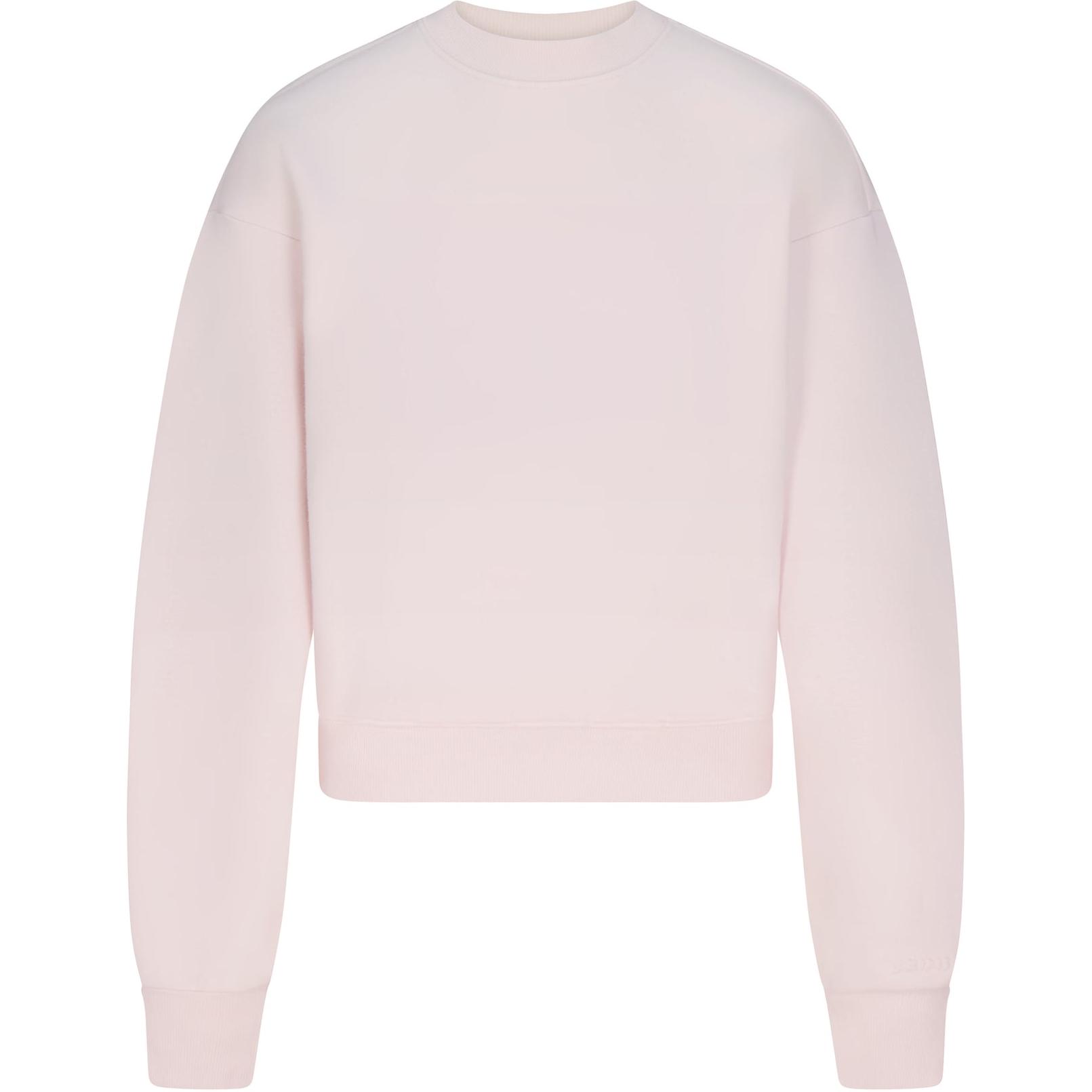 

Толстовка SS25 COTTON FLEECE CLASSIC CREWNECK женская BARELY/светло-розовый Skims, розовый