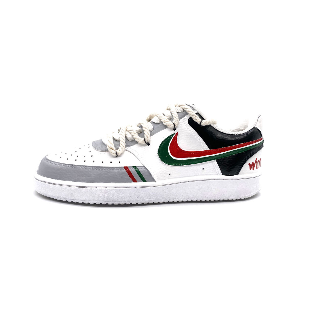 

Кроссовки Nike Court Vision 1 Skateboarding Shoes Unisex Low-top White, белый