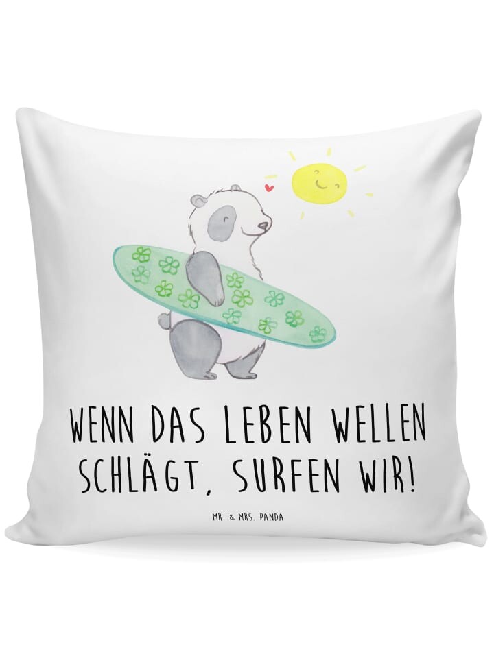 

Подушка Mr & Mrs Panda 40x40 Sommer Wellen Surf, белый
