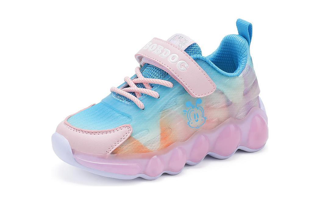 

Сбалансированные дышащие легкие повседневные детские кроссовки Kids' BOBDOG, синий/розовый