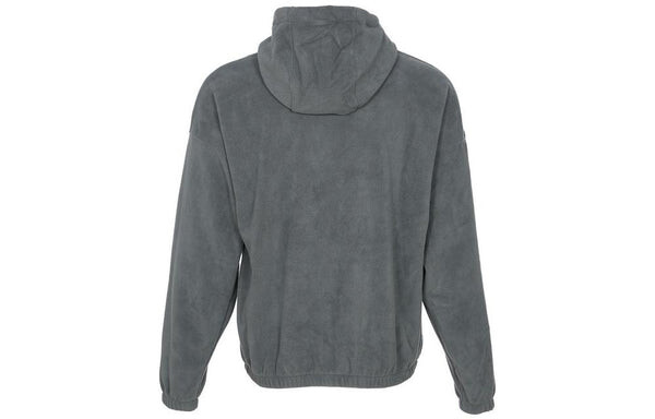 Толстовка Nike Club+ POLAR Fleece Pullover Hoodie 'Dark Grey', серый — фото 2