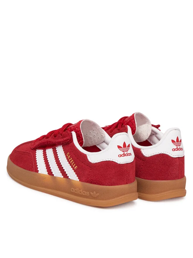 Adidas Кроссовки Gazelle Indoor Comfort Closure Elastic Lace IH9132, красные — фото 3