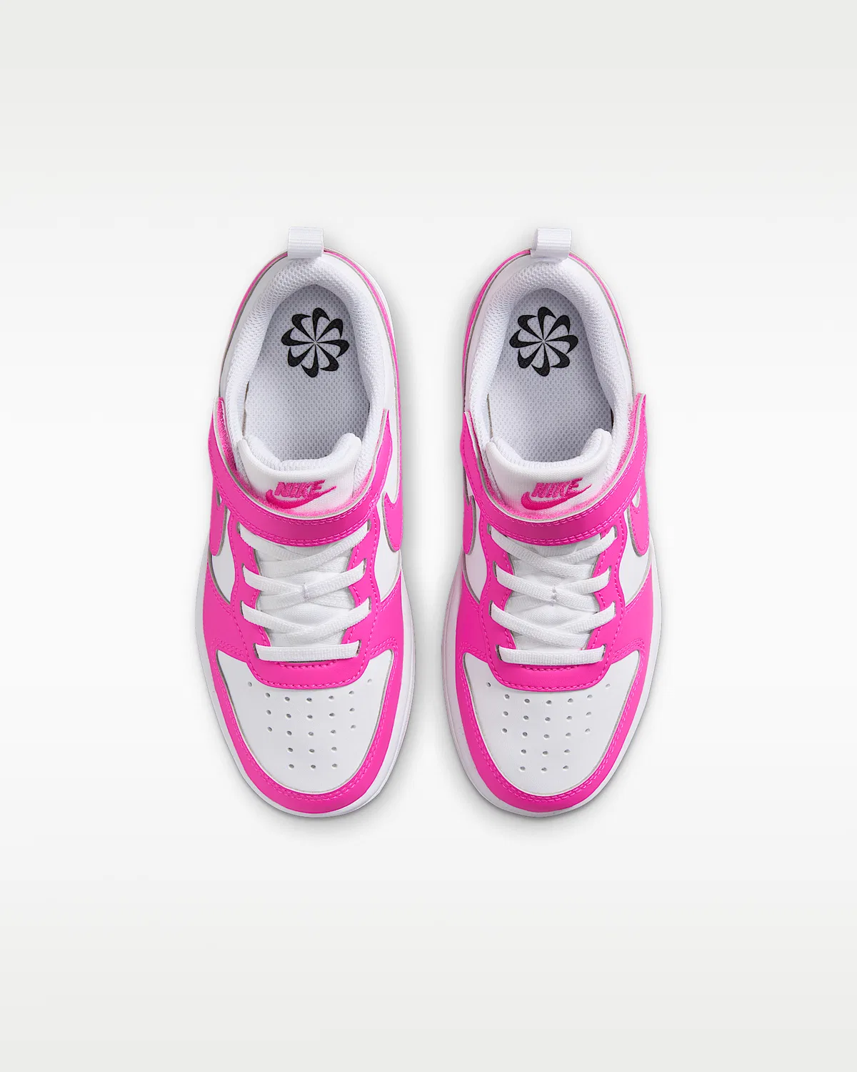 Кроссовки Nike Court Borough Low Recraft для малышей, White/Laser Fuchsia — фото 4
