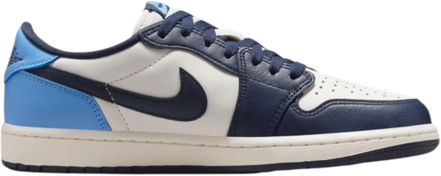 Мужские кроссовки Nike Air Jordan 1 Retro Low OG, Obsidian/University Blue/Sail — фото 2