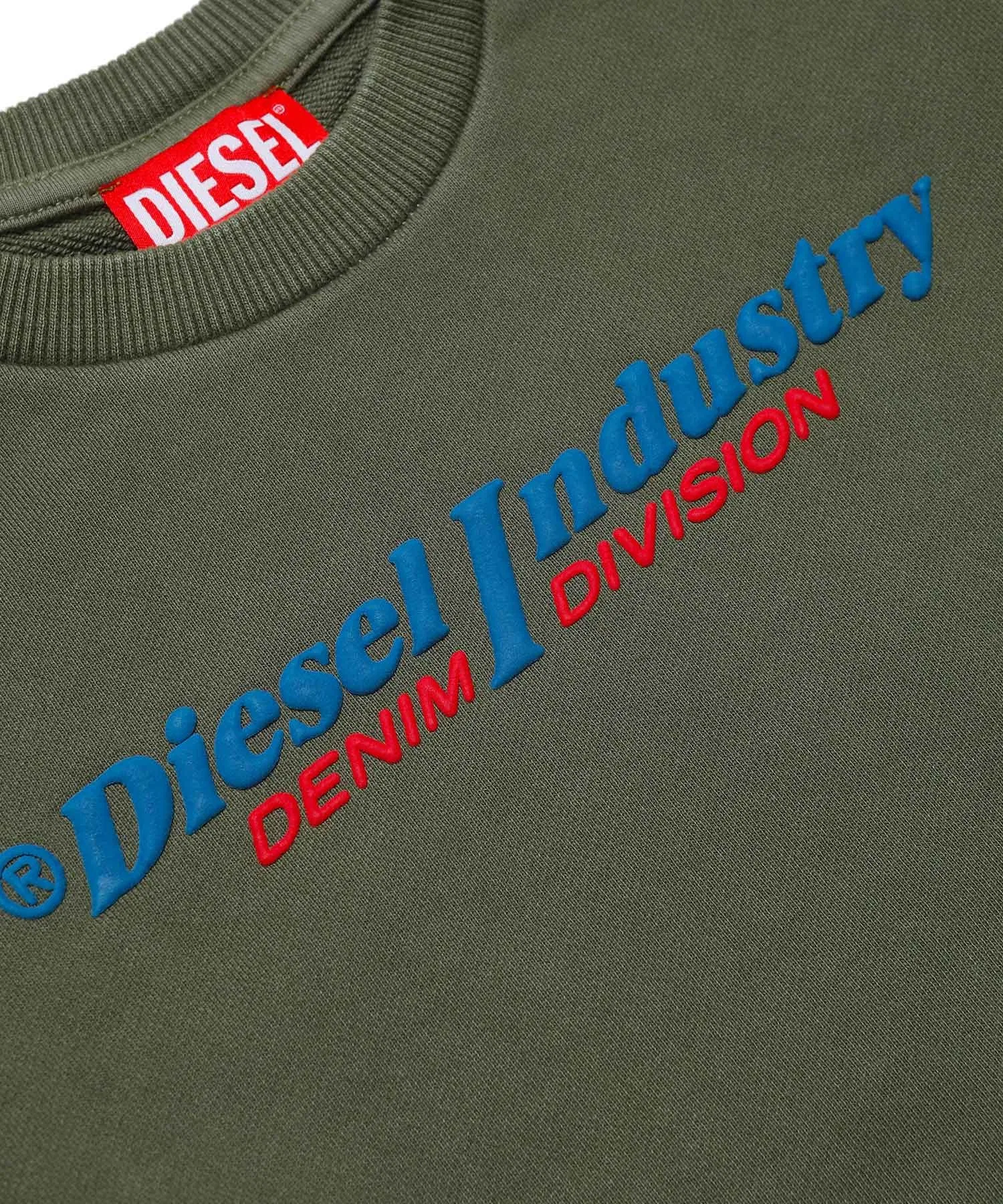 Детская толстовка с длинными рукавами и логотипом бренда DIESEL — фото 3