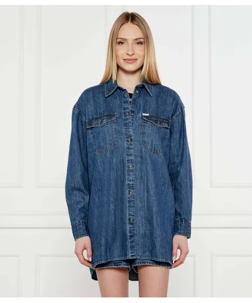 

Джинсовая рубашка Oversize fit Guess Jeans, синий