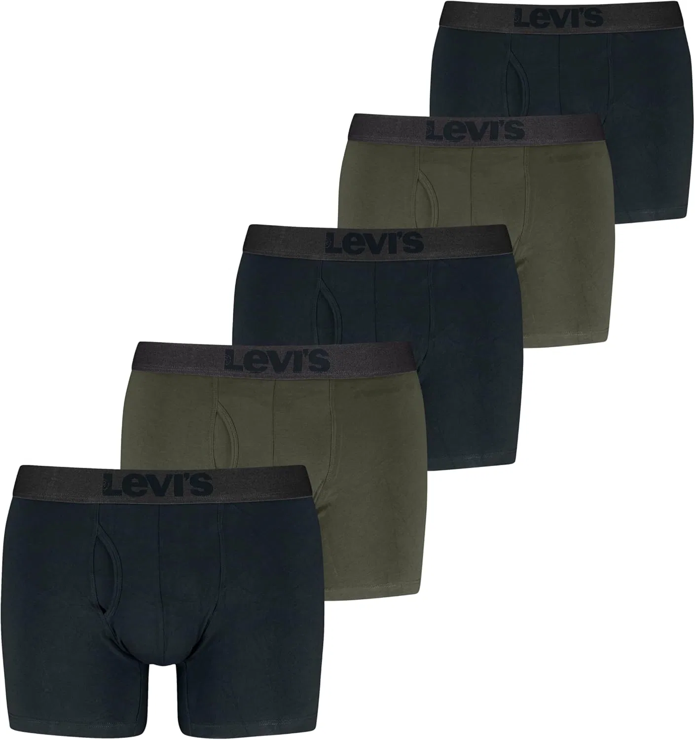 Боксеры Levi's черно-зеленый микс