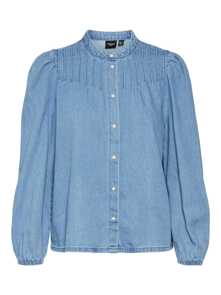 

Джинсовая рубашка Vero Moda "VMPAISLEY LS DNM SHIRT YO335", синий