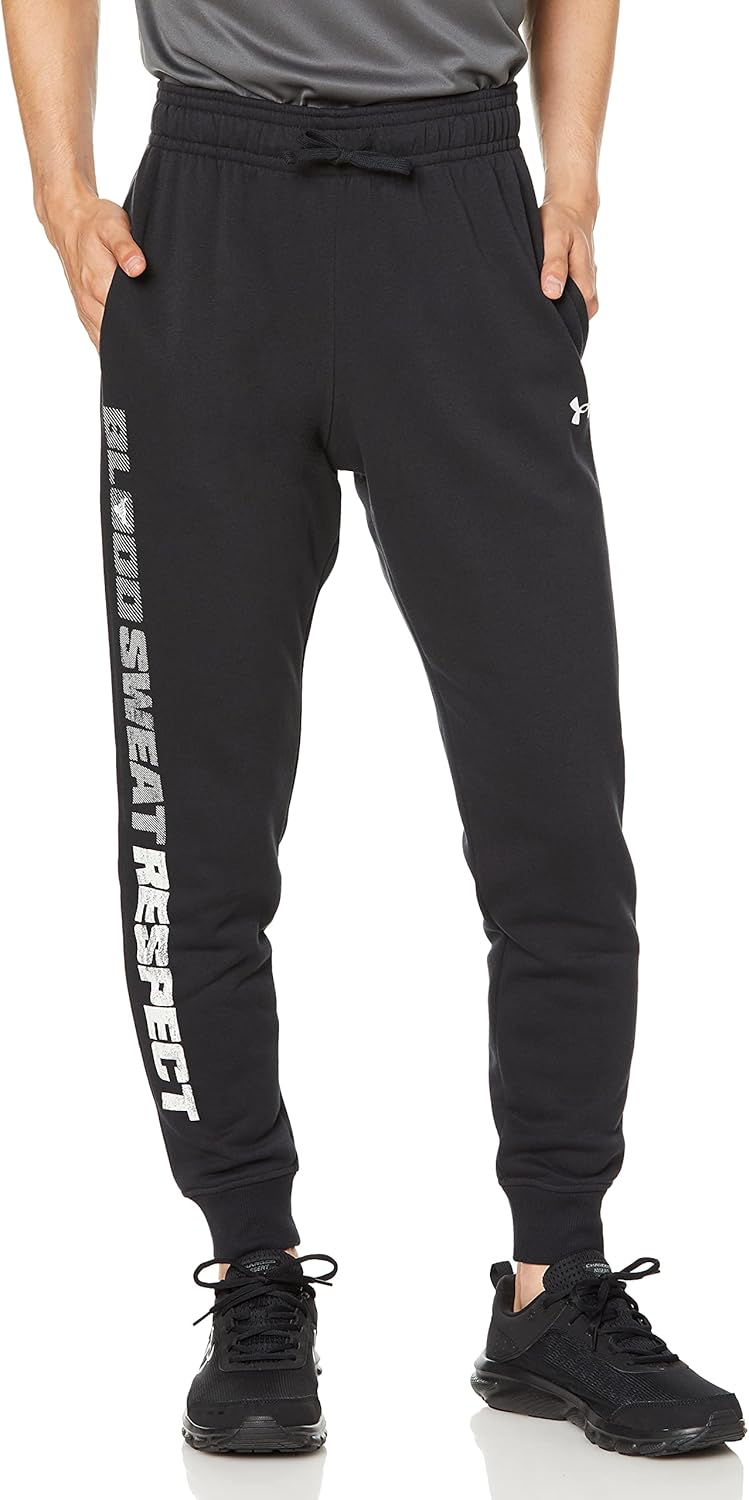

Мужские флисовые спортивные брюки Under Armour Project Rock Rival 1367111, Black - 001