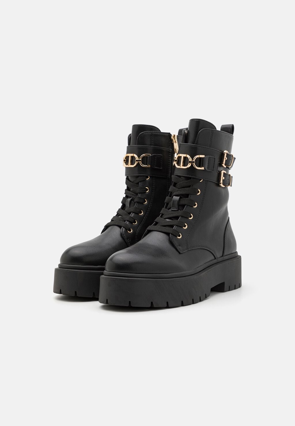 

Ботильоны на шнуровке BOOTS TWINSET, черный