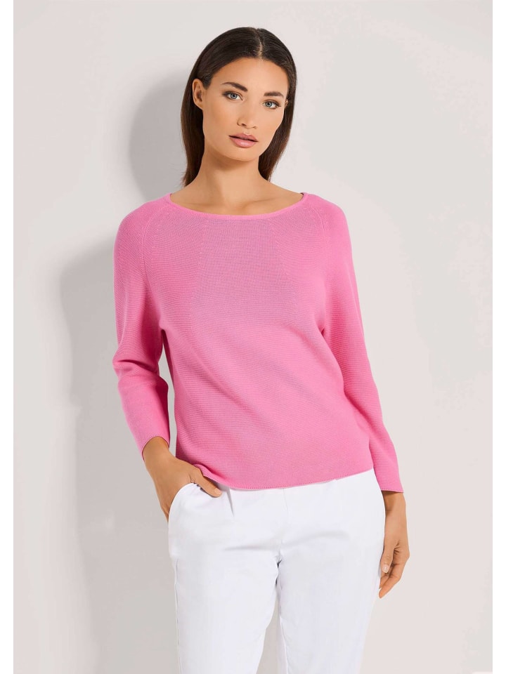 

MADELEINE Модный свитер с короткими рукавами цвета малинового сорбета