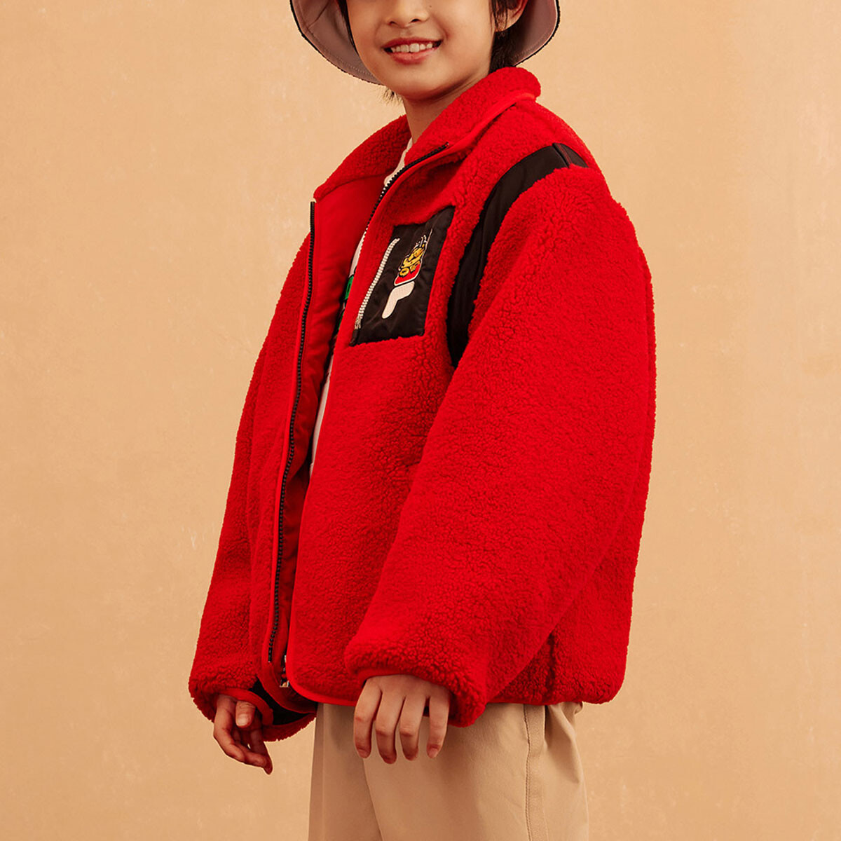 Детские стеганые куртки Fila Kids, красный — фото 4