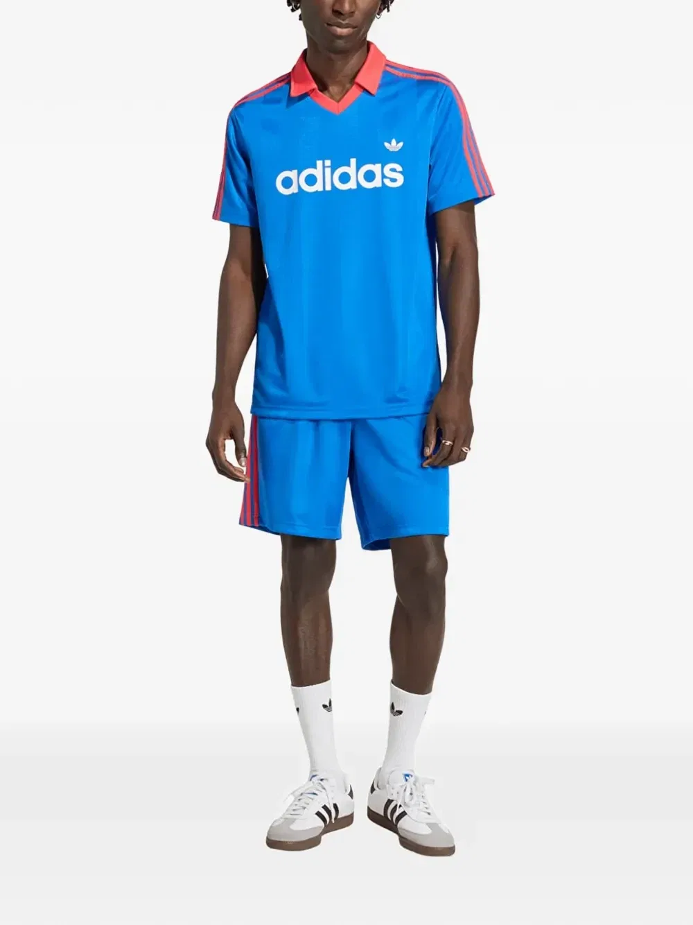 Полосатая футболка Archive Adidas, синий — фото 2