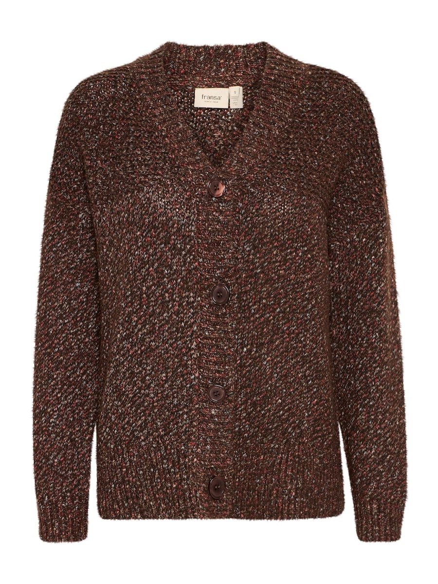 

Вязаный кардиган Fransa Spotta Car 2, темно-коричневый