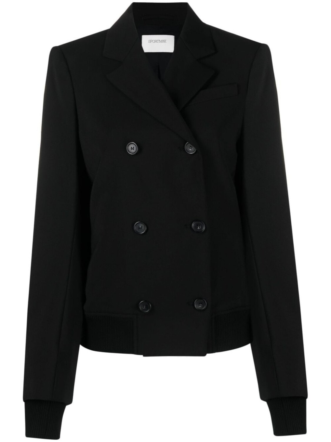 

Sportmax двубортный бомбер, черный