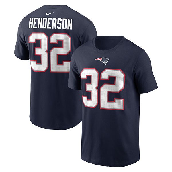 

Футболка с именем и номером Treveyon Henderson New England Patriots Nike