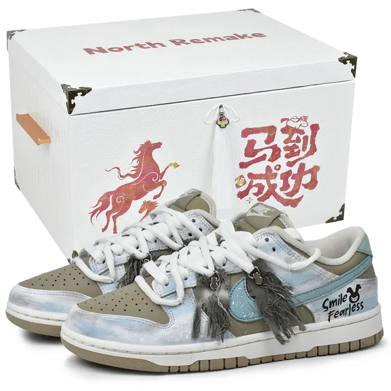 Кроссовки скейтбординговые Nike Dunk Low Sea Breeze Fringe