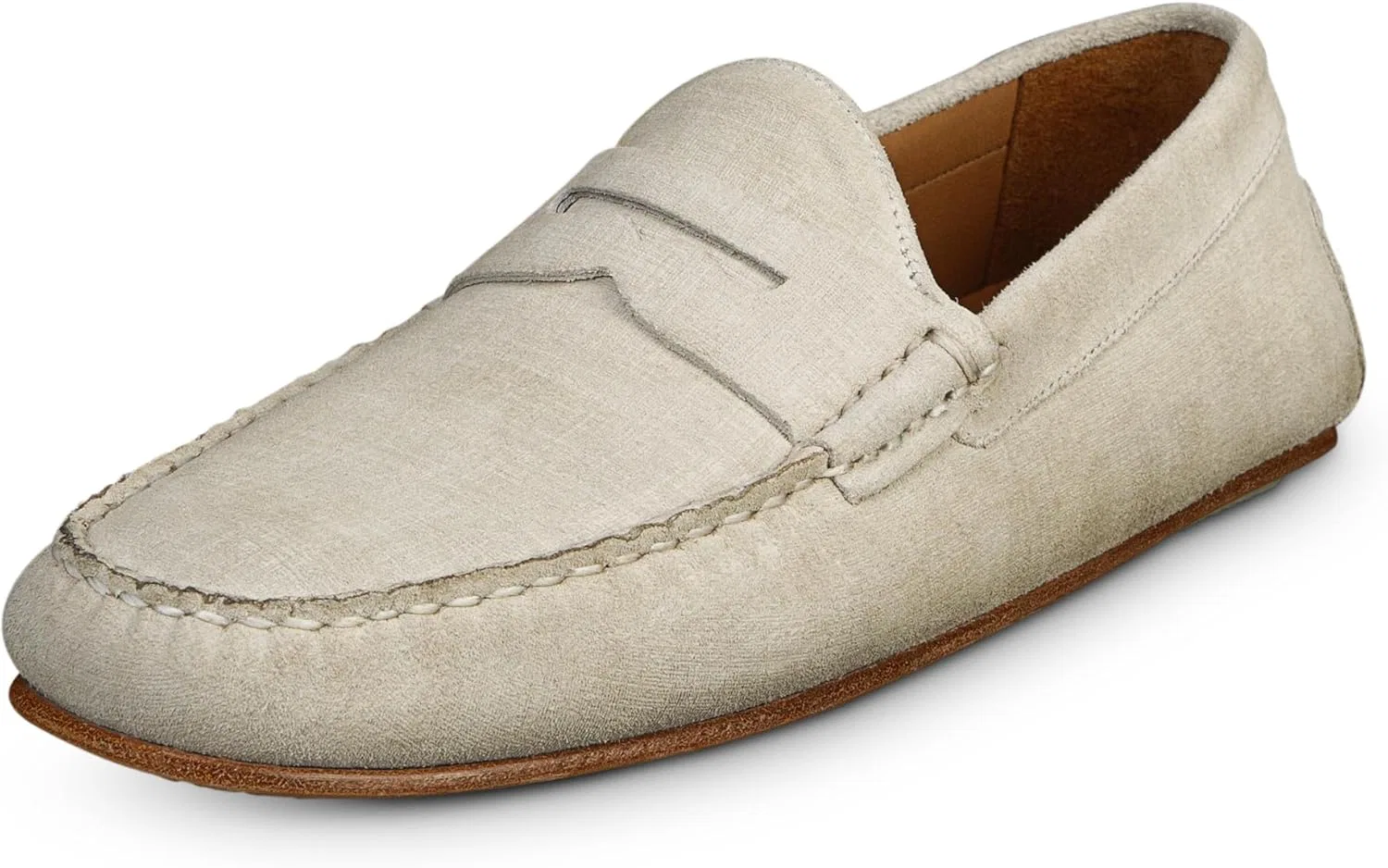 Лоферы Penny Allen Edmonds, светло-серый