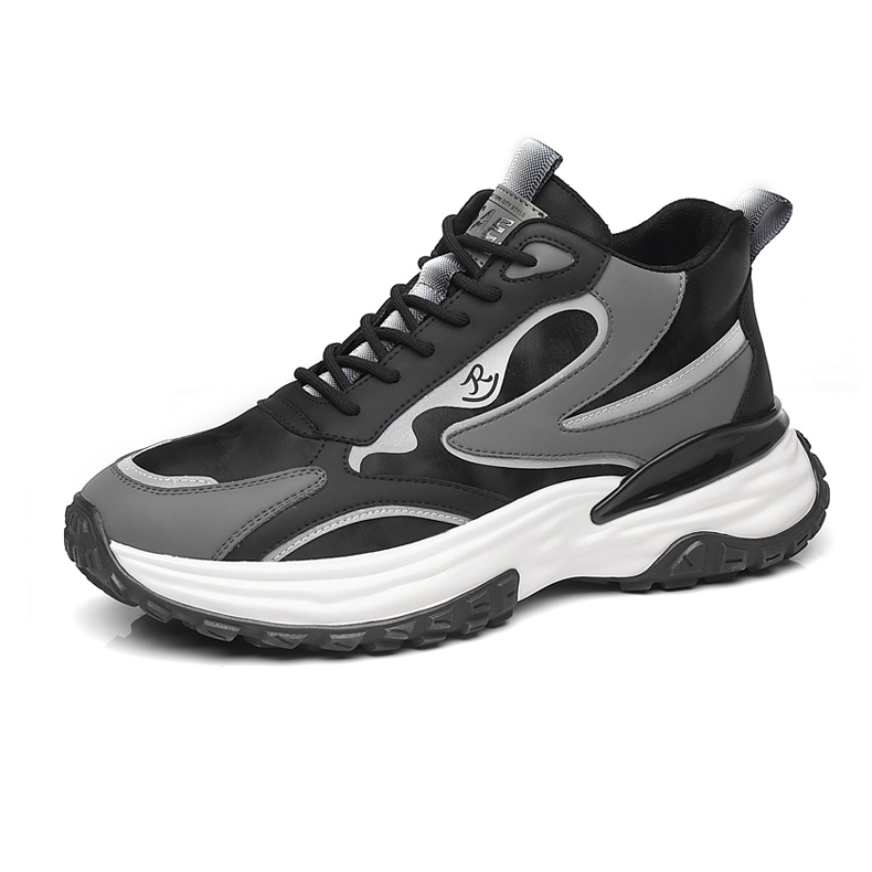 

ZUOSAISI Кроссовки Anti Slip Wear Resistant Low Top Chunky Sneakers Men's Black