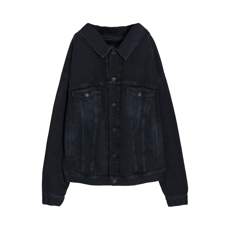 

Куртка Balenciaga Off Shoulder Jacket New Blue/Black, синий