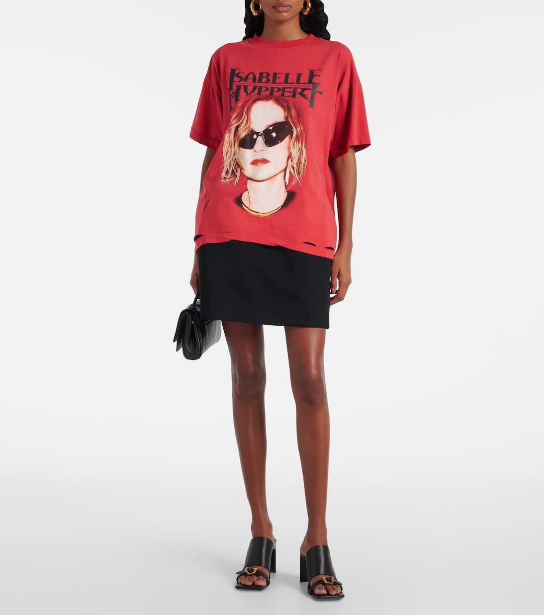 Босоножки Bel Air 80 из кожи Balenciaga, Black/ Aged Gold — фото 3